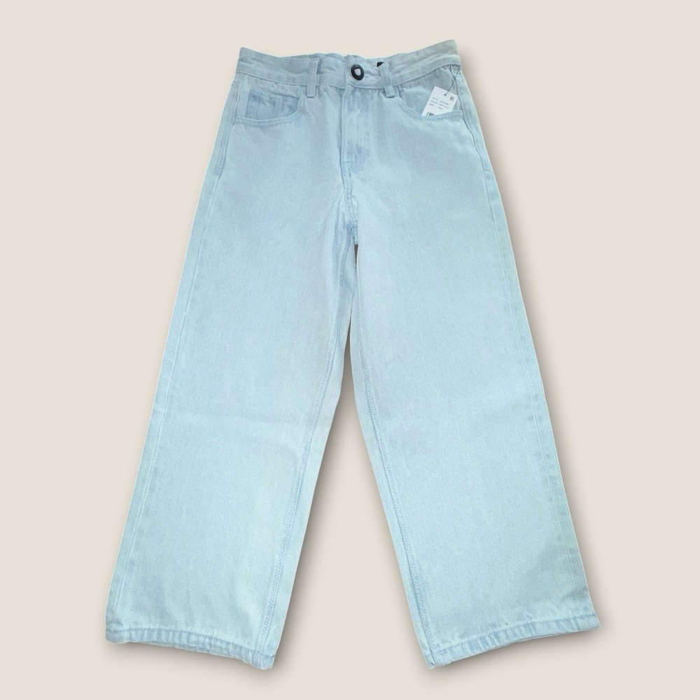 Volcom Billow Loose Light Blue Wide Leg Jeans Womens 26 Y2K Skater NWT